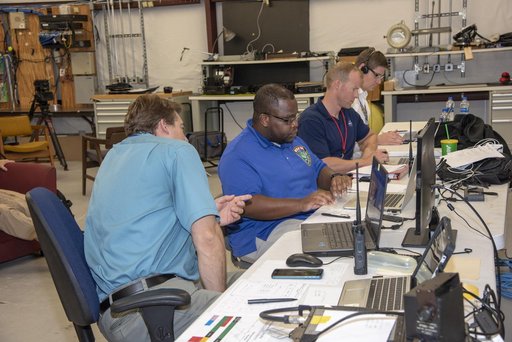 NASA Flight Operations Crew Monitors Supersonic Flight