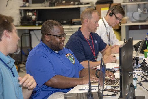 NASA Flight Operations Crew Monitors Supersonic Flight