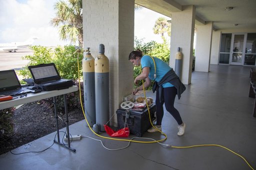 NASA Meteorologists Launch Weather Balloon Before Research Flight