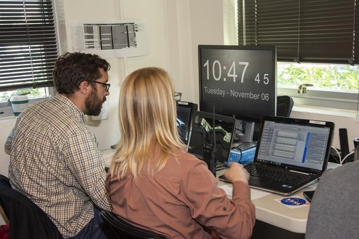 QSF18 Field Research Team Monitors Data from Flight