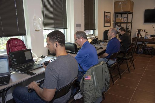 QSF18 Field Research Team Monitors Data from Flight