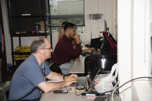 QSF18 Field Research Team Monitors Data from Flight