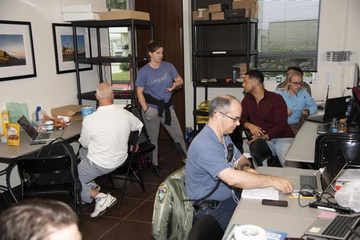 QSF18 Field Research Team Monitors Data from Flight