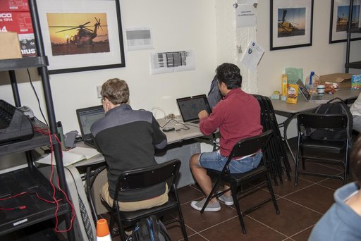 QSF18 Field Research Team Monitors Data from Flight
