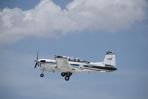 NASA's T-34c Flying with a Conformal Antenna