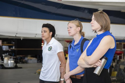 Pilot Nils Larsen Speaks to Astronauts on X-59 Research Using Jets