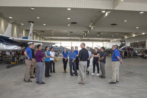 Pilot Nils Larsen Speaks to Astronauts on X-59 Research Using Jets