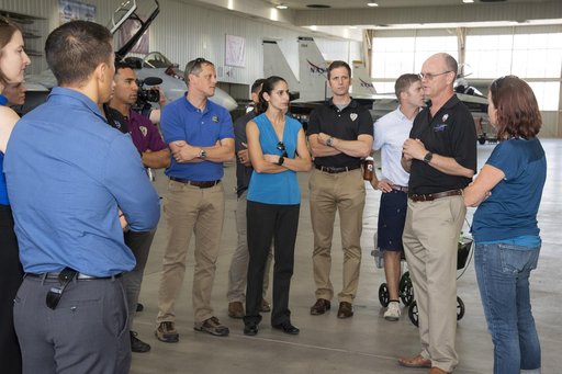 Pilot Nils Larsen Speaks to Astronauts on X-59 Research Using Jets