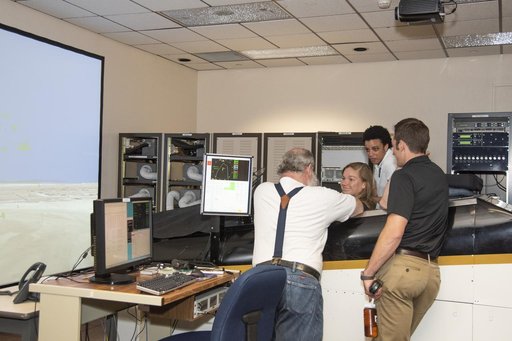 Astronauts Pilot F-18 Simulator at Armstrong Flight Research Center