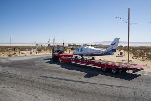 X-57 Mod II Vehicle Arrives at NASA Armstrong