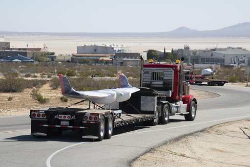 X-57 Mod II Vehicle Arrives at NASA Armstrong