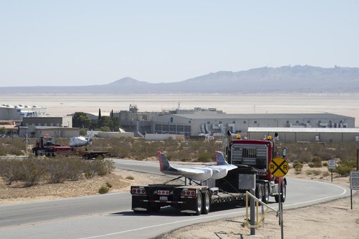 X-57 Mod II Vehicle Arrives at NASA Armstrong