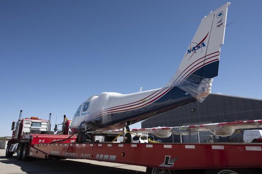 X-57 Mod II Vehicle Arrives at NASA Armstrong
