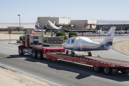 X-57 Mod II Vehicle Arrives at NASA Armstrong