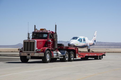X-57 Mod II Vehicle Arrives at NASA Armstrong
