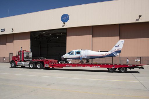 X-57 Mod II Vehicle Delivered to NASA Armstrong