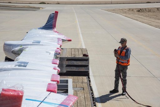 X-57 Mod II Vehicle Delivered to NASA Armstrong