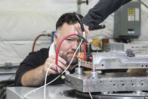 Engineers Prepare X-57 Cruise Motor Controller for Vibration Testing