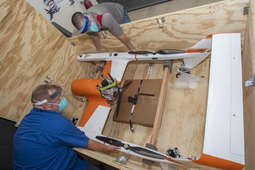 HQ-90 aircraft arrived and assembled at NASA’s Armstrong Flight Research Center