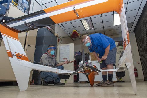 HQ-90 aircraft arrived and assembled at NASA’s Armstrong Flight Research Center
