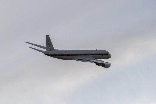 DC-8 Sunset Lift Off