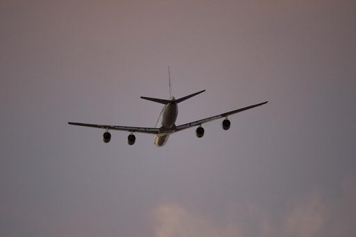 DC-8 Sunset Lift Off