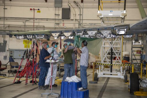 Title: NAVAIR F/A-18E Undergoes Loads Testing at NASA Armstrong