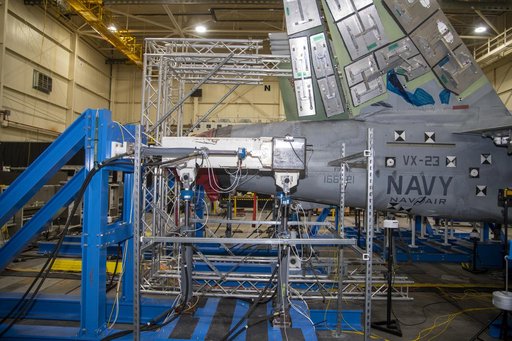 Title: NAVAIR F/A-18E Undergoes Loads Testing at NASA Armstrong
