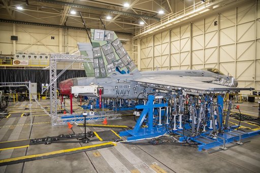 Title: NAVAIR F/A-18E Undergoes Loads Testing at NASA Armstrong