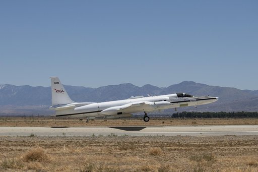 NASA's ER-2 Taking Off for a DCOTSS Check Flight