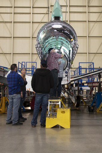 Engine Installed on NASA’s X-59 Experimental Aircraft