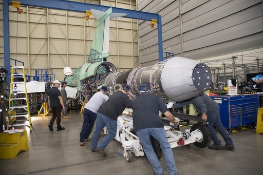Engine Installed on NASAâ€™s X-59 Experimental Aircraft