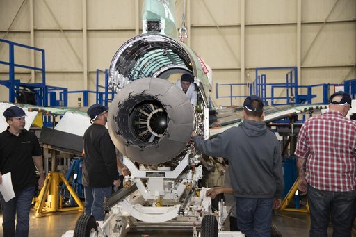 Engine Installed on NASAâ€™s X-59 Experimental Aircraft