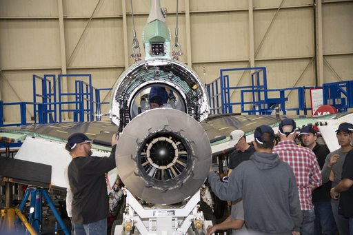Engine Installed on NASAâ€™s X-59 Experimental Aircraft