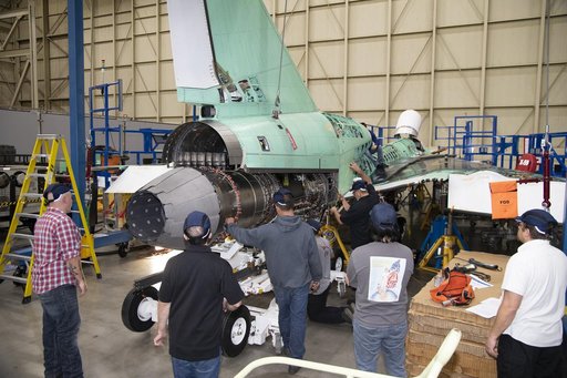Engine Installed on NASAâ€™s X-59 Experimental Aircraft