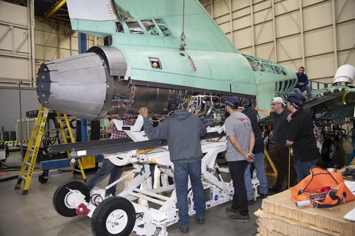 Engine Installed on NASAâ€™s X-59 Experimental Aircraft
