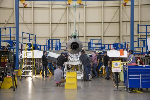Engine Installed on NASAâ€™s X-59 Experimental Aircraft