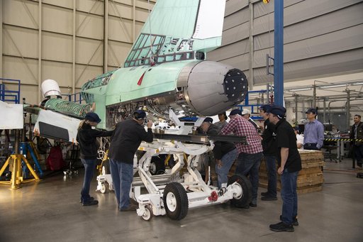 Engine Installed on NASAâ€™s X-59 Experimental Aircraft