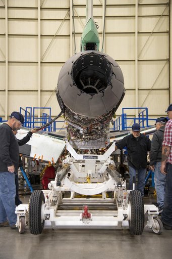 Engine Installed on NASAâ€™s X-59 Experimental Aircraft