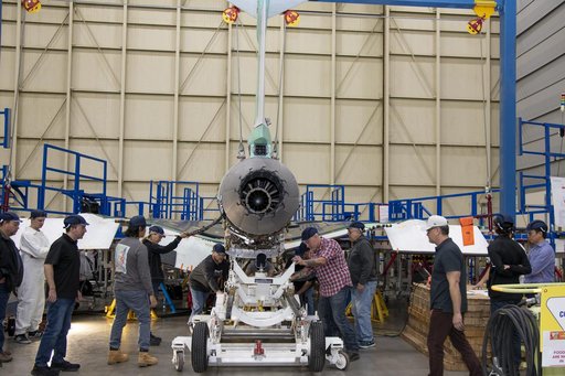 Engine Installed on NASAâ€™s X-59 Experimental Aircraft