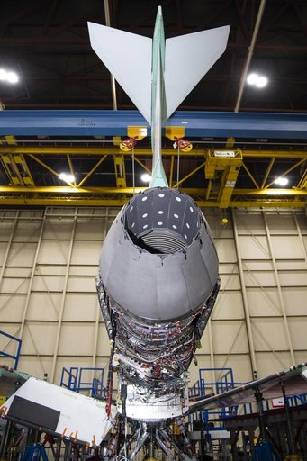 Engine Installed on NASA's X-59 Experimental Aircraft