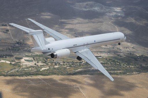 Boeing MD-90 flies from Victorville, California to Palmdale, California where it will begin modifications as part of NASA Sustainable Flight Demonstrator