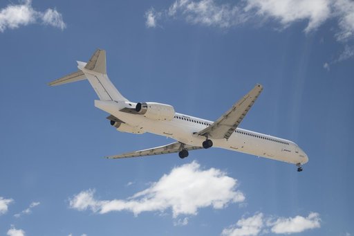 Boeing MD-90 flies from Victorville, California to Palmdale, California where it will begin modifications as part of NASA Sustainable Flight Demonstrator
