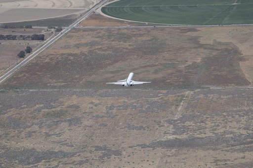 Boeing MD-90 flies from Victorville, California to Palmdale, California where it will begin modifications as part of NASA Sustainable Flight Demonstrator