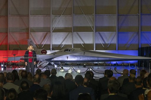 NASA’s Deputy Administrator Speaks in Front of Unveiled X-59