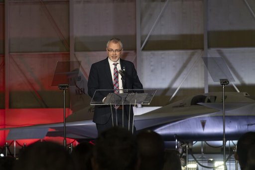NASA’s Associate Administrator Speaks in Front of Unveiled X-59