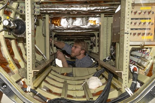 Engineers prepare the ER-2 for airborne science mission, GLOVE