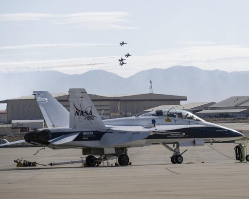 U.S. Air Force Thunderbirds Fly Over NASA Armstrong