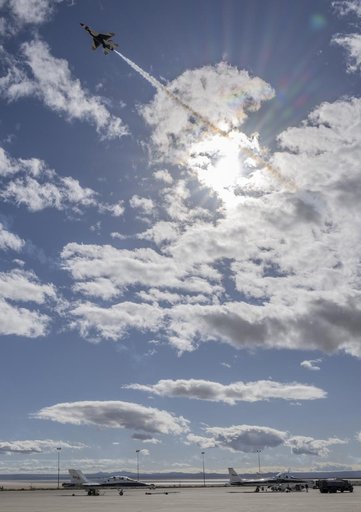 U.S. Air Force Thunderbirds Fly Over NASA Armstrong