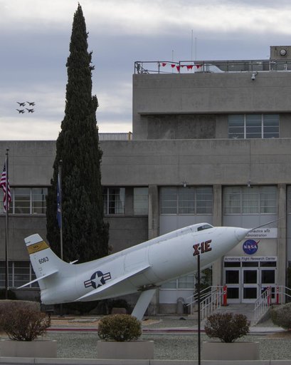 U.S. Air Force Thunderbirds Fly Over NASA Armstrong